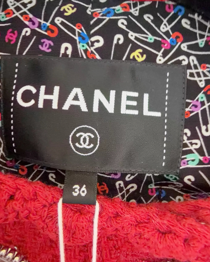 Chanel 24A Four-Pocket Tweed Jacket