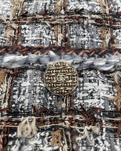Chanel 18K Checked Tweed Jacket