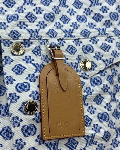 Louis Vuitton Denim Monogram Vest Blue, White FR 38