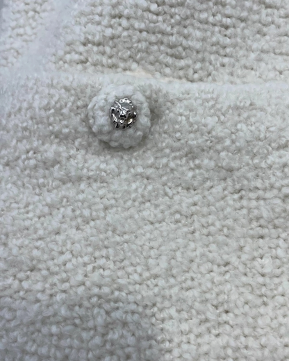 Chanel 24K Ruffle Cuffs Cashmere Cardigan