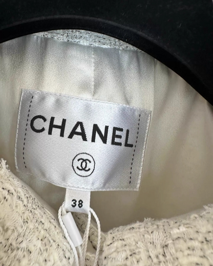 Chanel 25K Four-Pocket Tweed Jacket