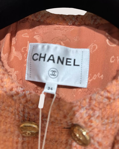 Chanel 24A Camellia Tweed Jacket