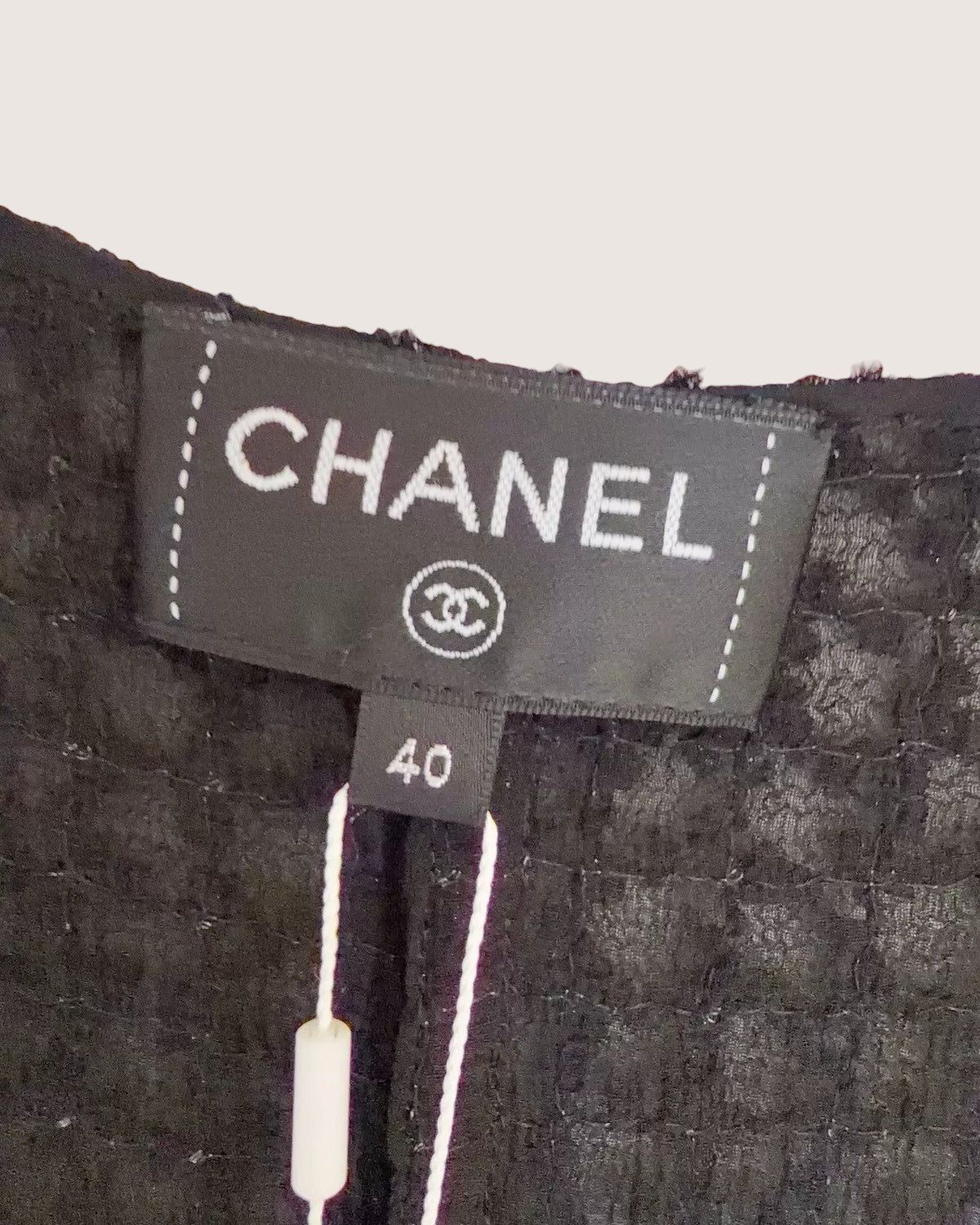Chanel 24P Tweed Maxi Dress Black FR 40
