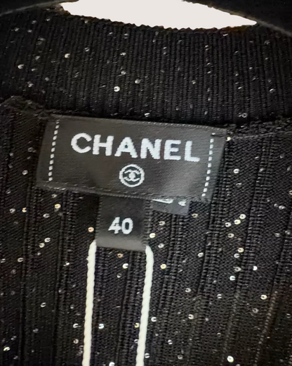 Chanel 25K Bow Sweater Black FR 40