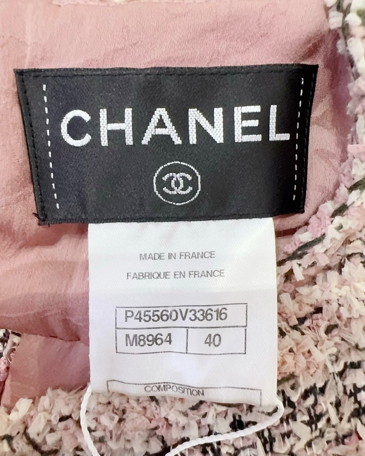 Chanel 13P Tweed Mini Dress Pink, Beige/Ecru, Black, Multicolor FR 40