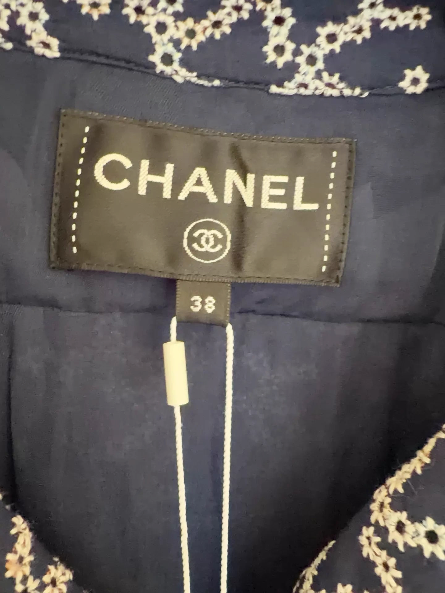Chanel 19P CC Monogram Short-Sleeve Mini Dress