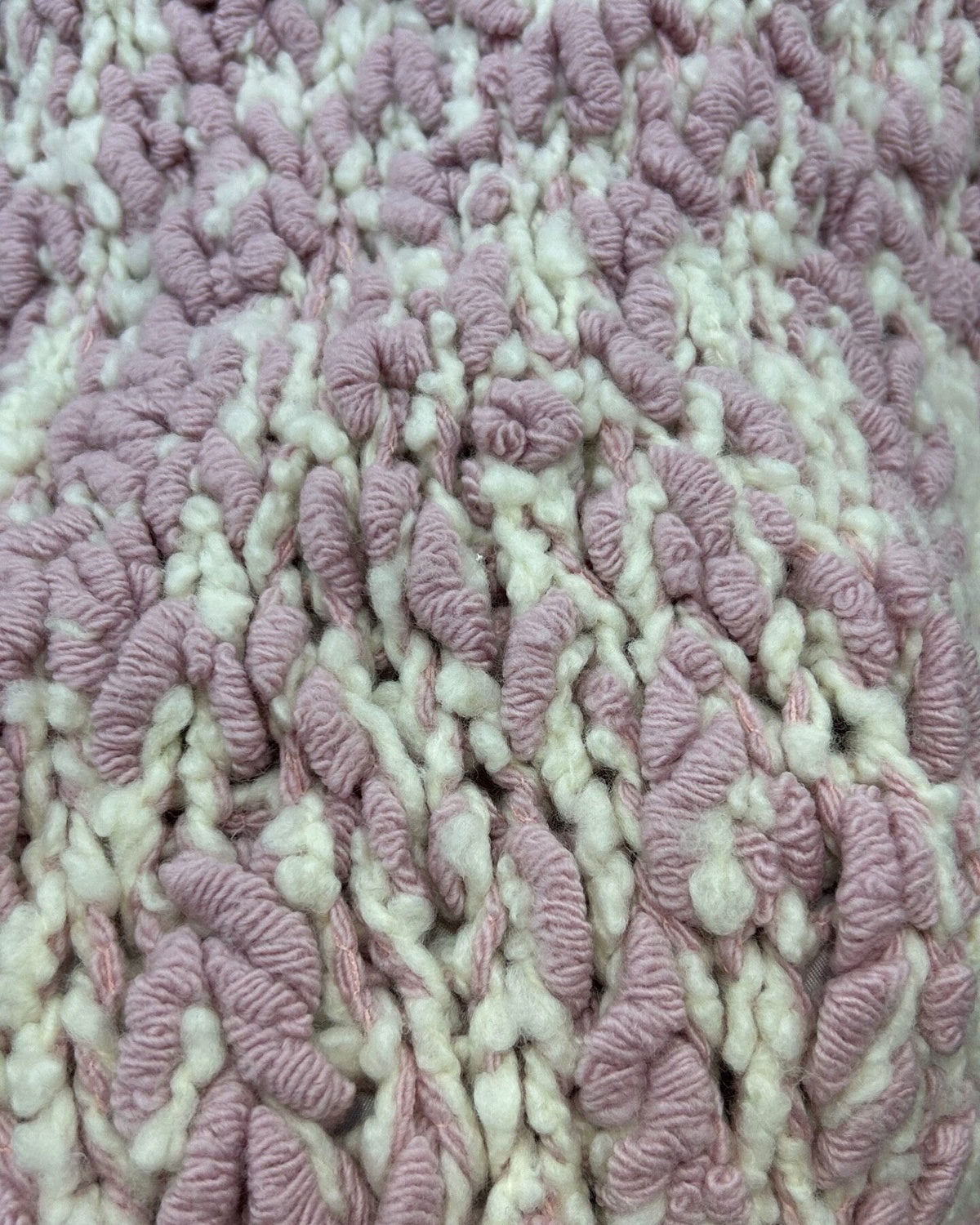 Chanel 24K Wool Bouclé Mid-Length Skirt Pink, Beige/Ecru FR 38