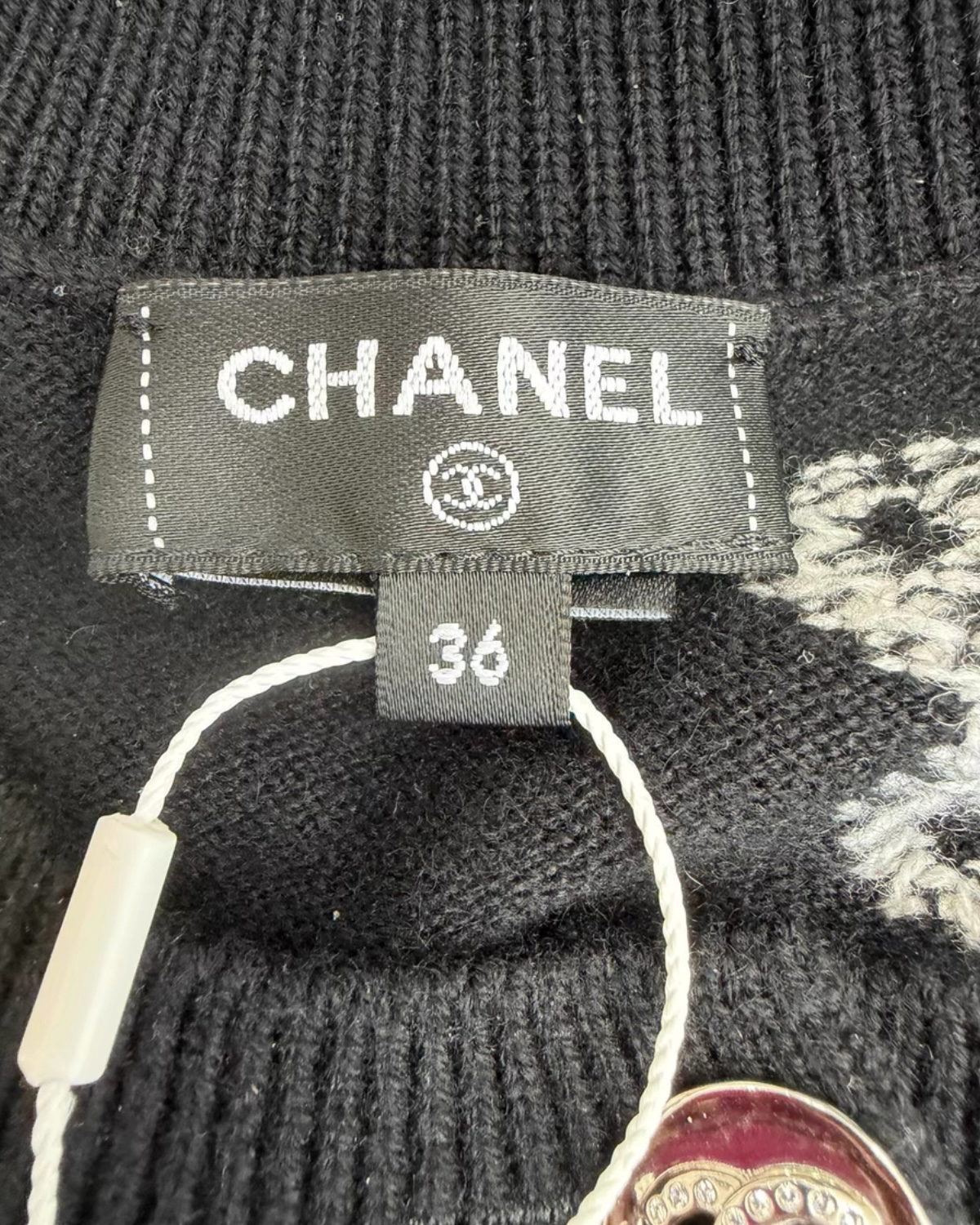 Chanel Bow Knit Short-Sleeve Dress - view 4