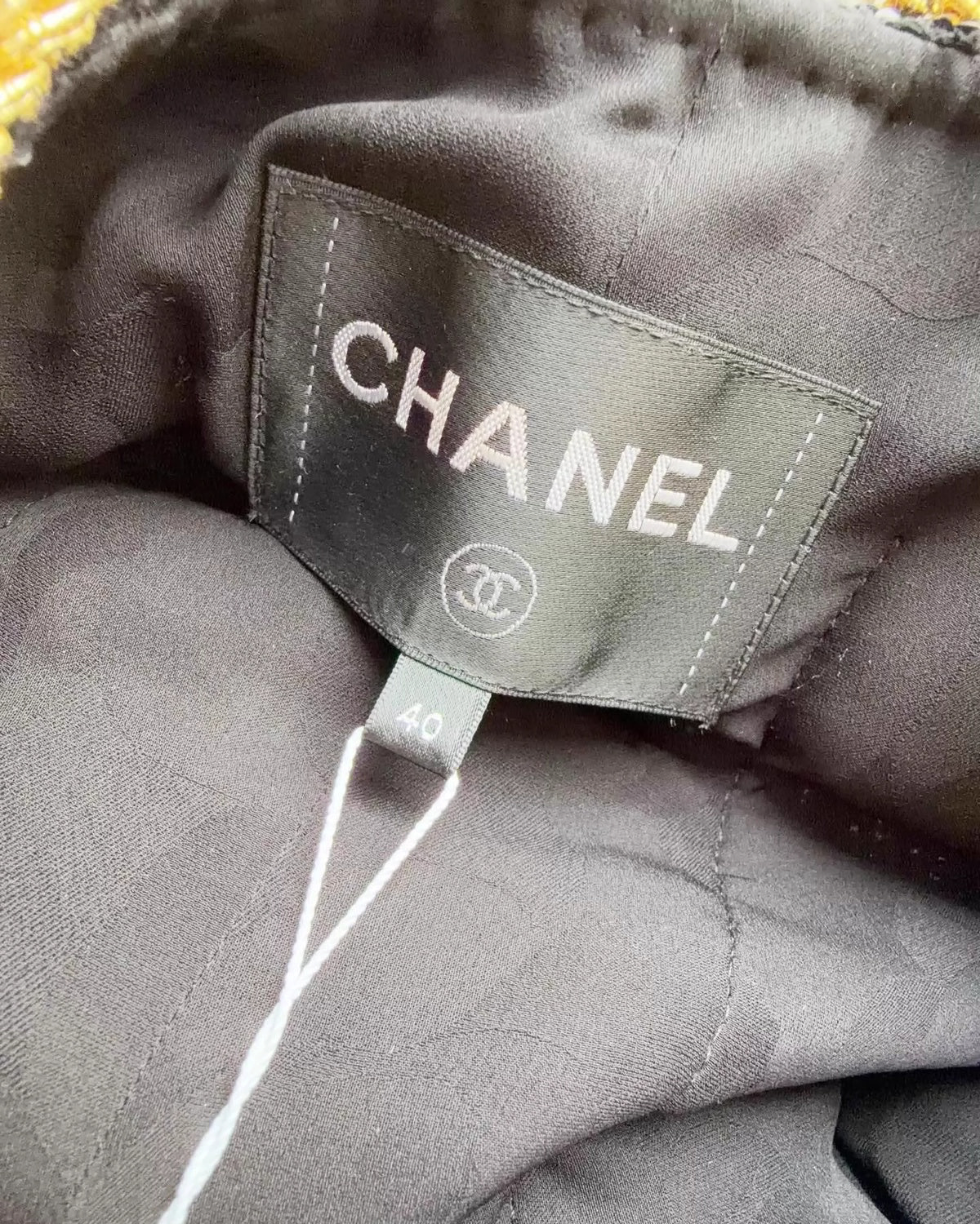 Chanel Sequin Jacket Black, Gold FR 40