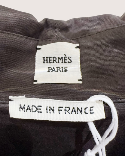 Hermès Embroidered Shirt Black FR 34