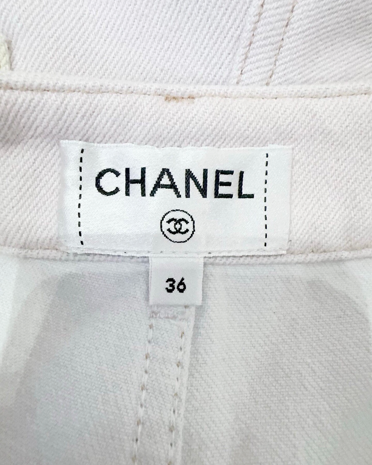 Chanel 24M Coco Beach Gradient Denim Shorts Purple, Green FR 36