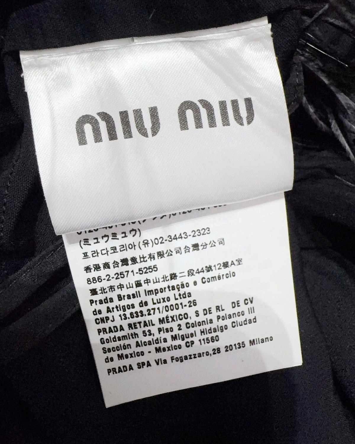 Miu Miu Feather-Trim Top Black FR 42