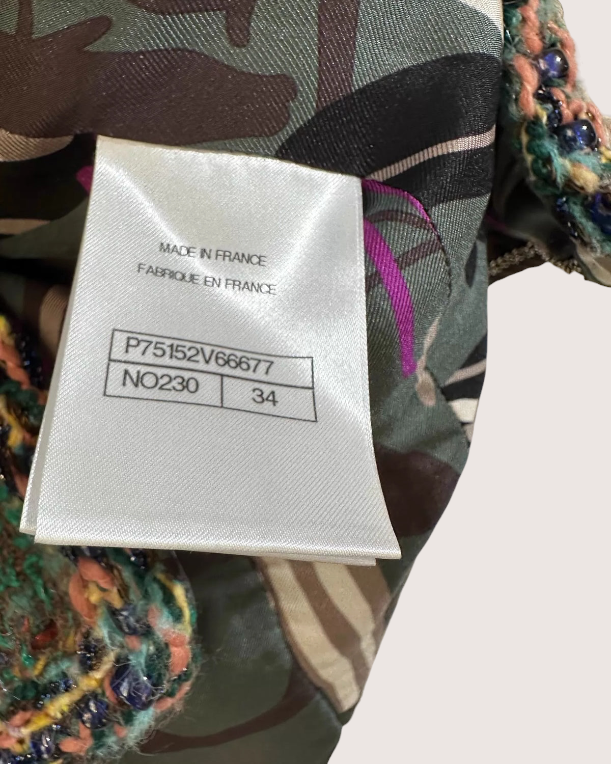 Chanel 23A Plaid Tweed Jacket