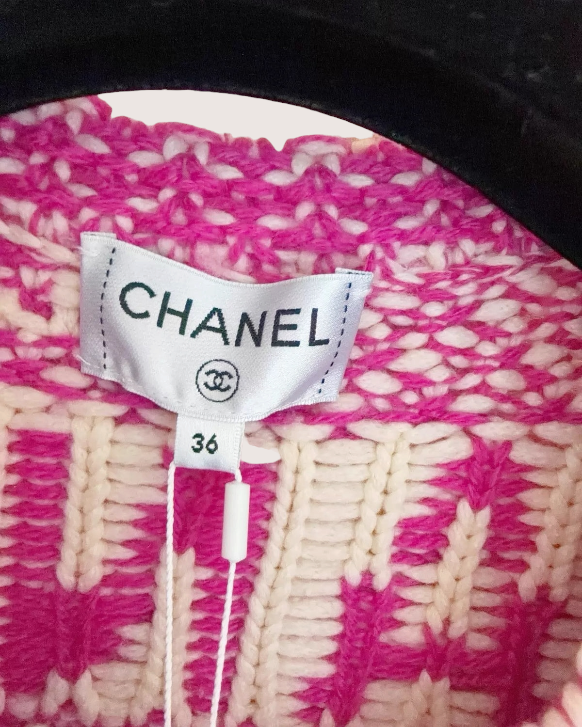Chanel Logo Knit Cashmere Sweater - view 4