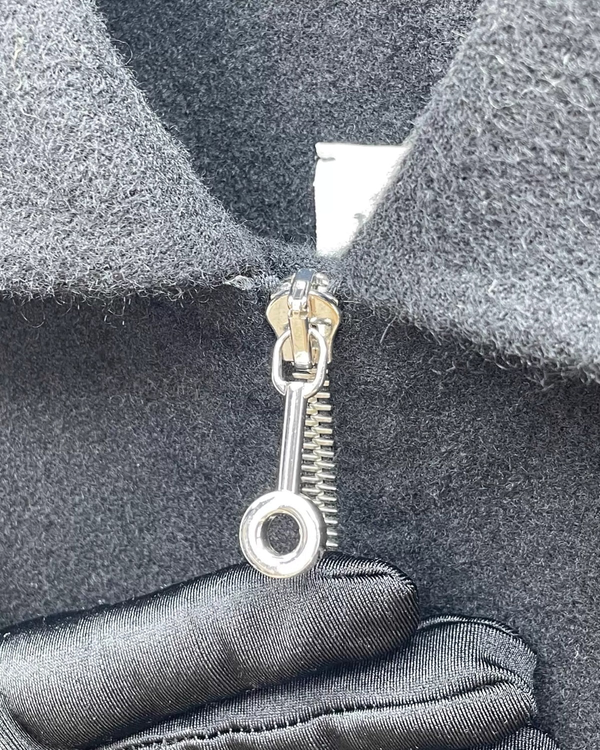 Hermès Hermes Cashmere Zip-Up Jacket Black FR 38