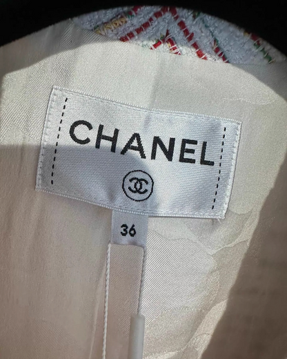 Chanel 19S Short-Sleeve Tweed Jacket