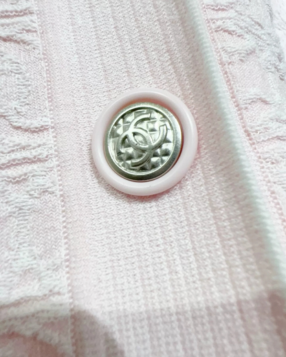 Chanel 19P Jacquard Cardigan Pink FR 36