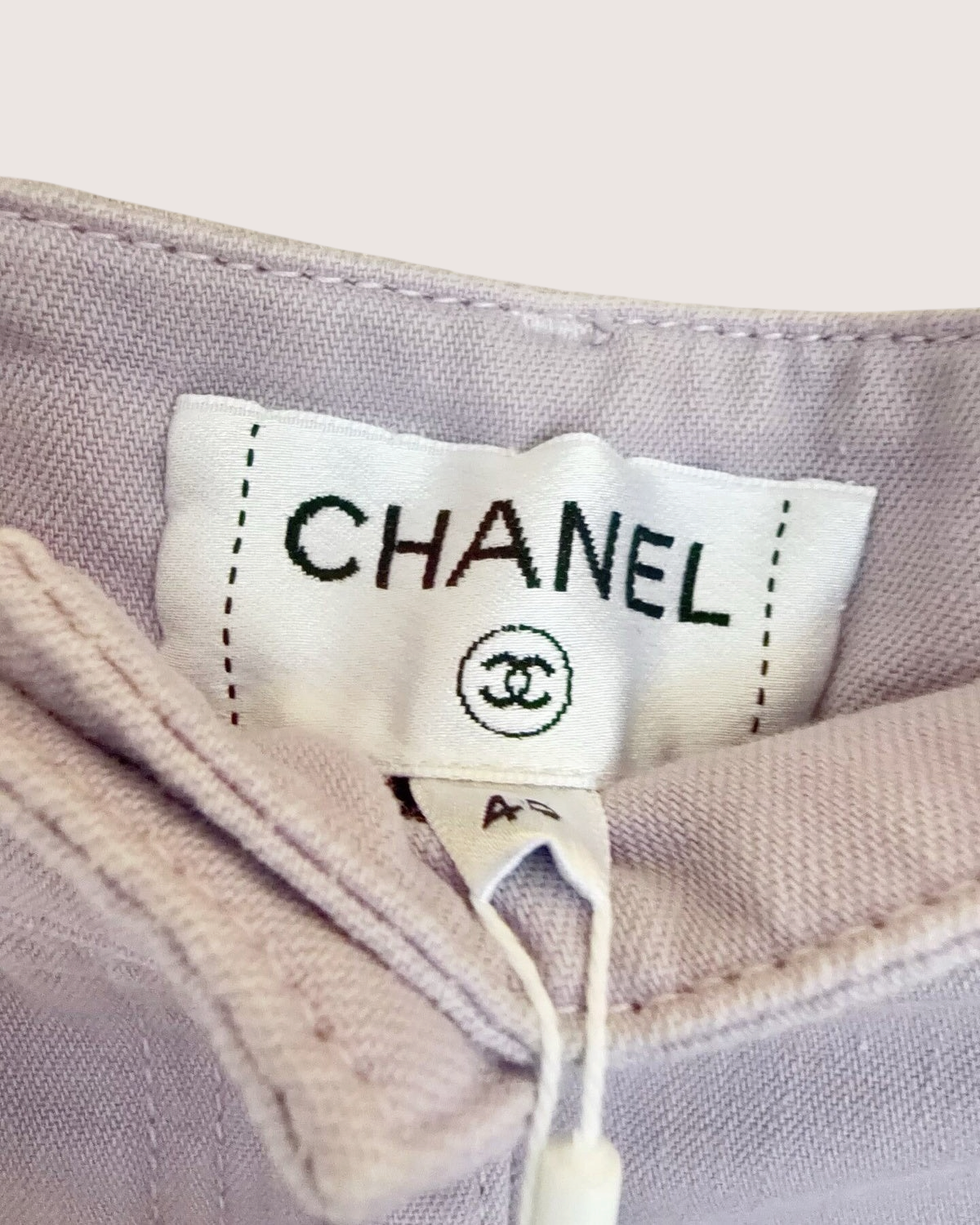 Chanel 26C Wide-Leg Denim Jeans Purple FR 40