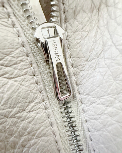 Hermès A-Line Leather Mini Skirt Pink FR 36