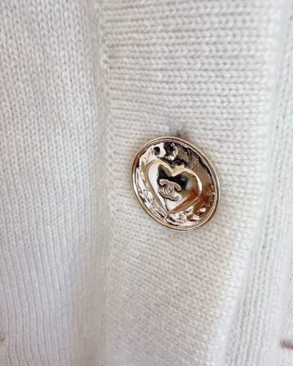 Chanel 25B Long-Sleeve Tie Jacket White FR 36