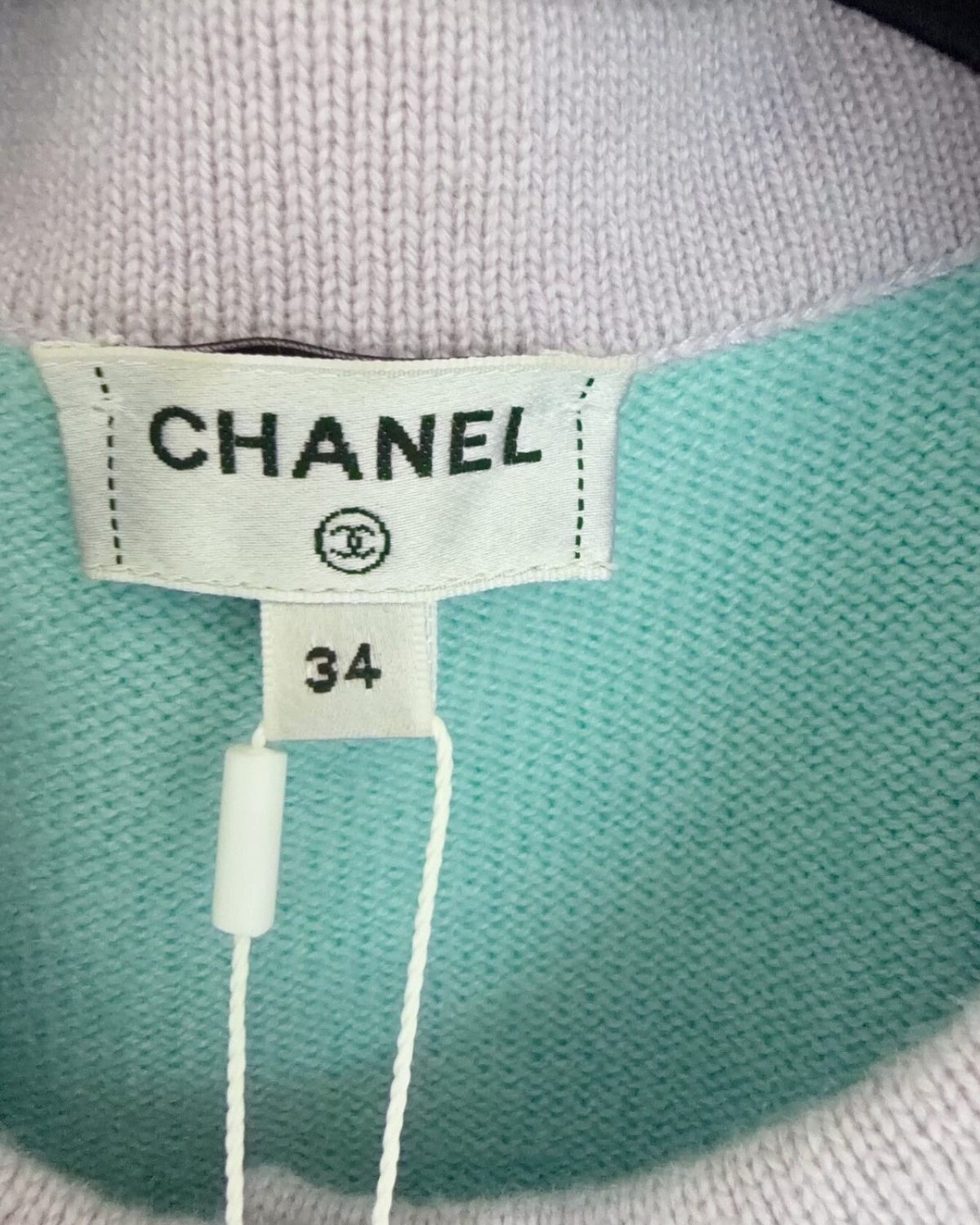 Chanel 24C Cashmere Cropped Cardigan Blue, Purple FR 34