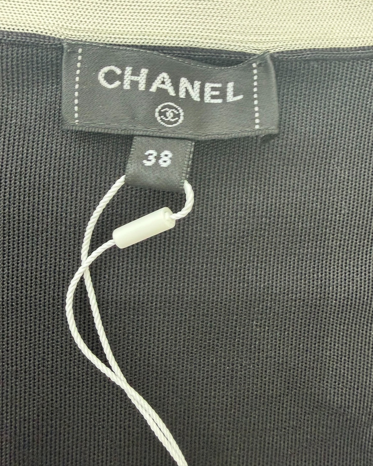 Chanel 26S Silk Cardigan Black FR 38