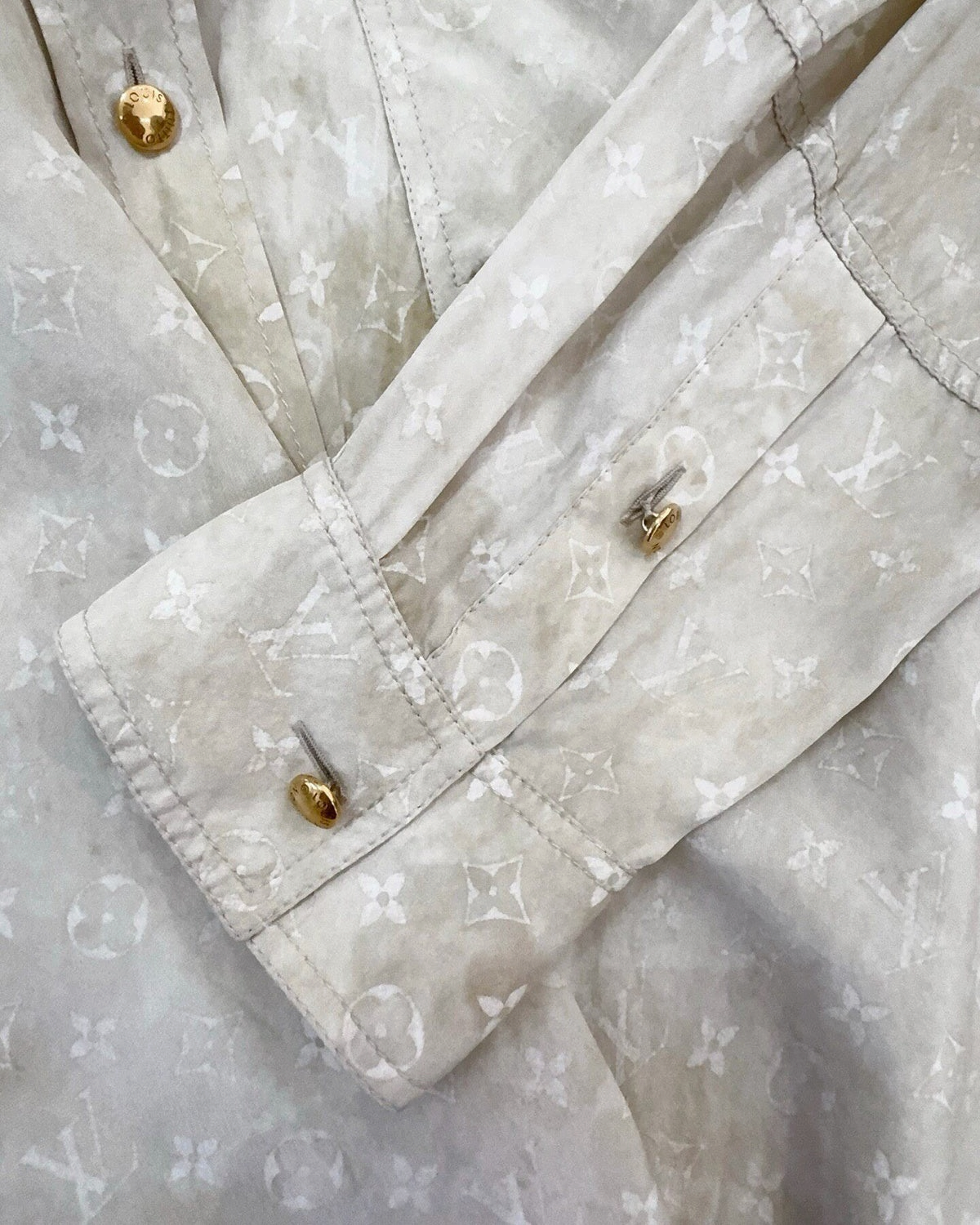 Louis Vuitton Monogram Shirt Beige/Ecru FR 40