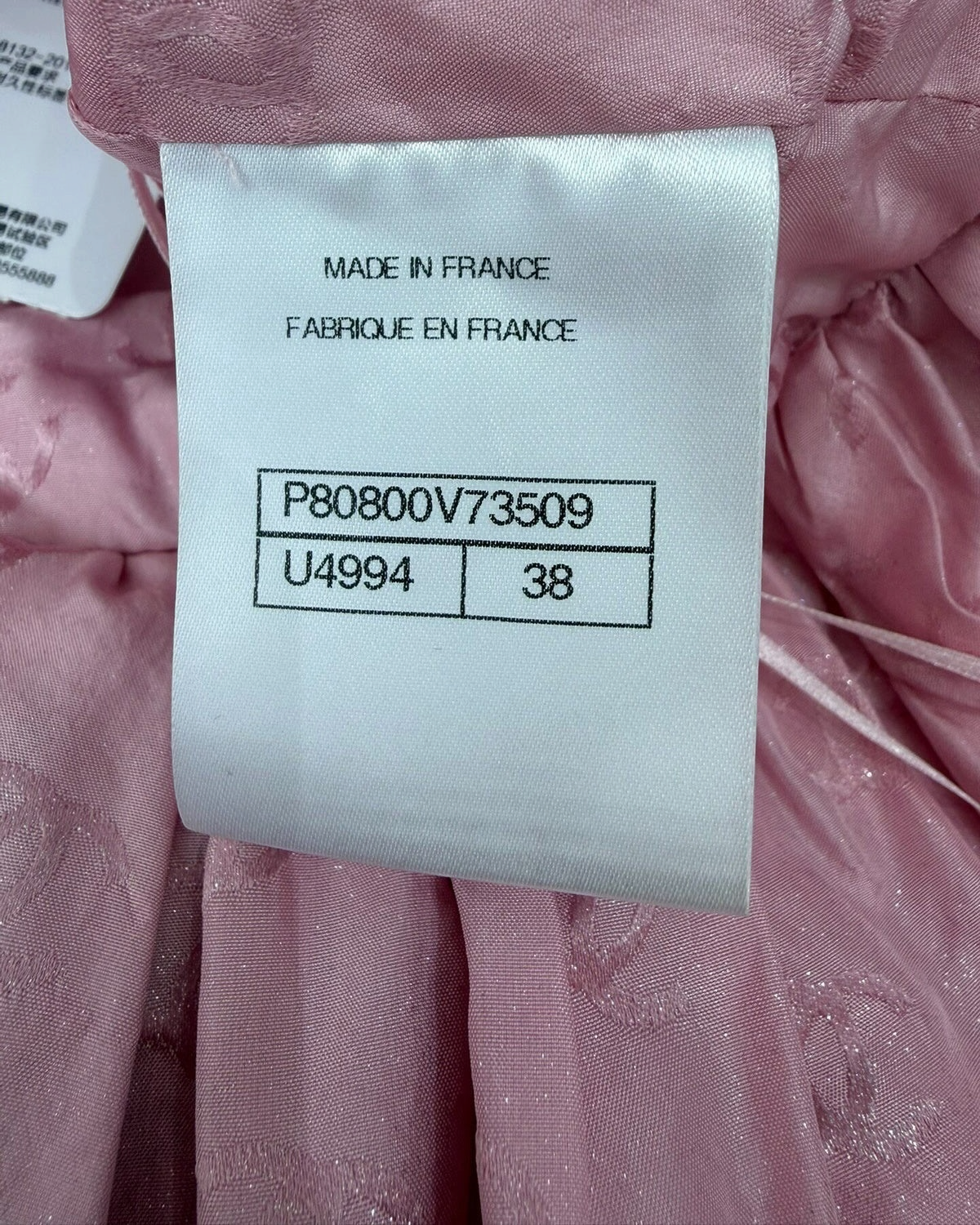 Chanel 26C Halter CC Jacquard Mini Dress Pink FR 38