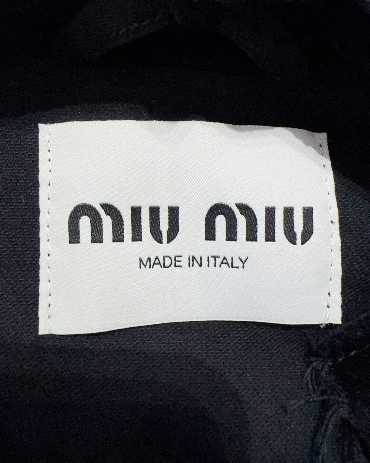 Miu Miu Cropped Velvet Jacket Black FR 38