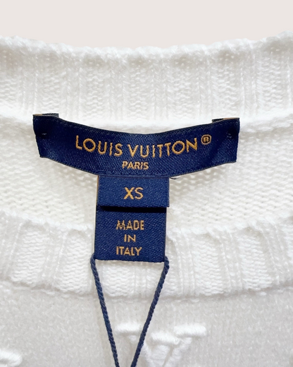 Louis Vuitton Monogram Sweater White FR 34