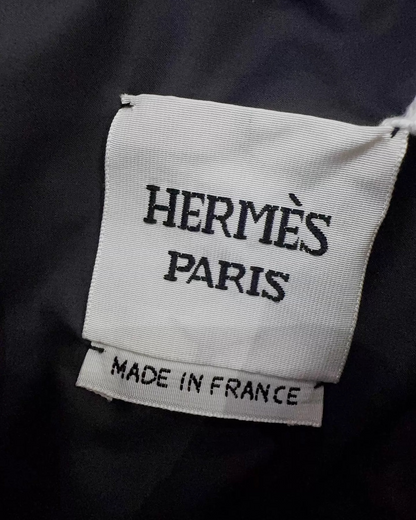 Hermès Quilted Down Jacket Black FR 36
