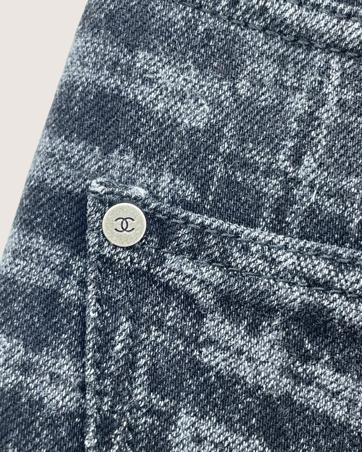 Chanel 24A Straight Denim Jeans - view 4