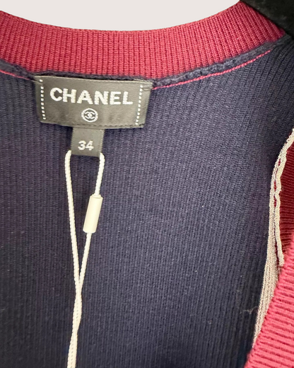 Chanel 23B Sequin CC Logo Wool Vest