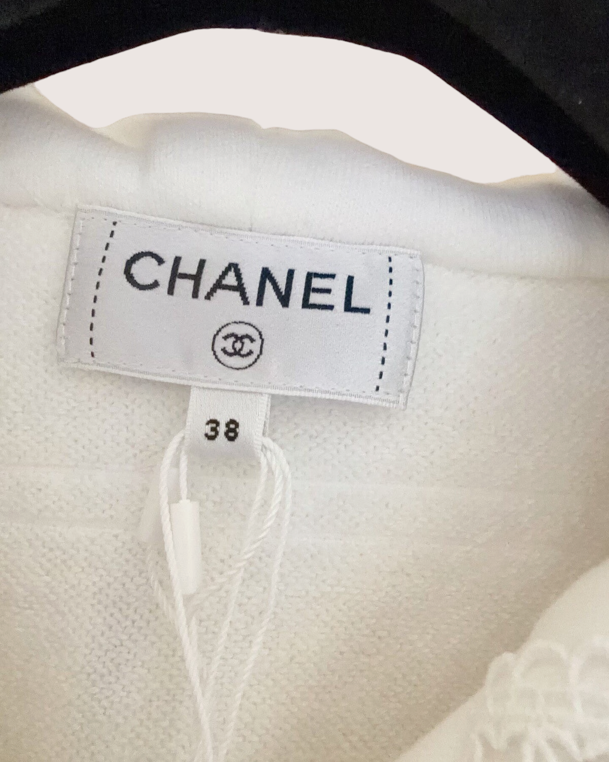 Chanel 24M Coco Beach Striped Hoodie White FR 38