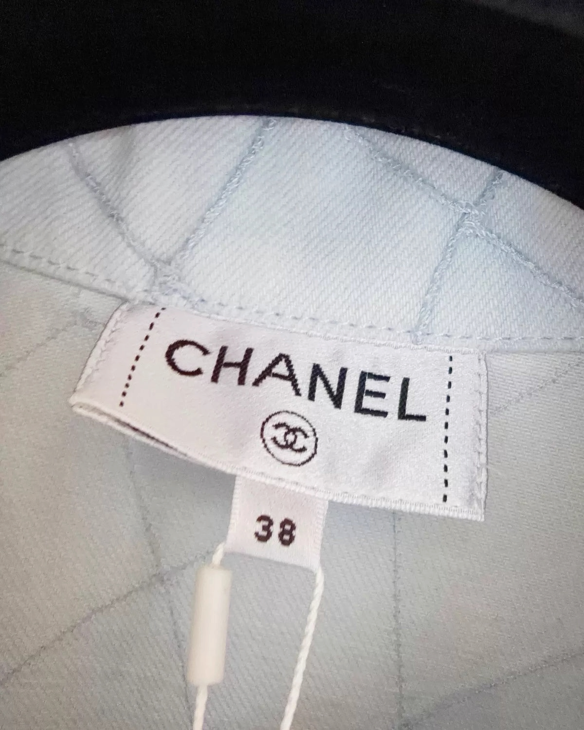 Chanel 26M Coco Beach Short-Sleeve Denim Jacket