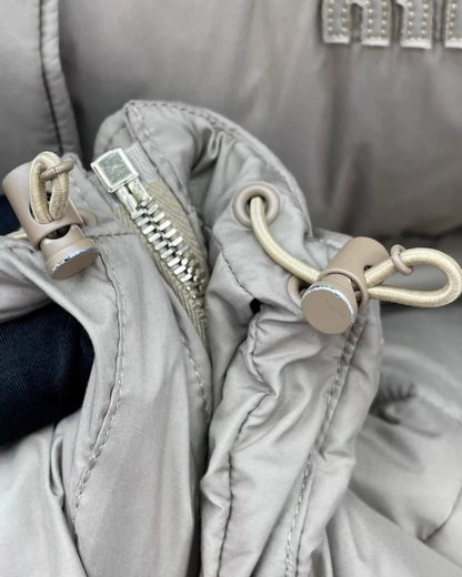 Miu Miu Down Puffer Jacket Beige/Ecru IT 40