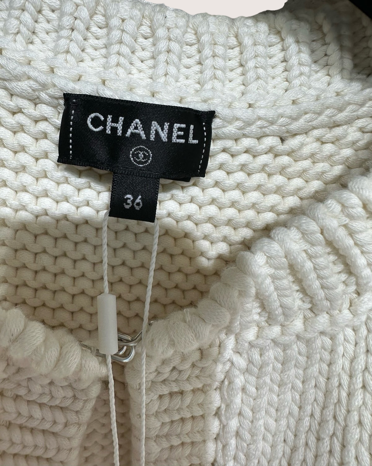 Chanel 25A Cropped Vest White FR 36