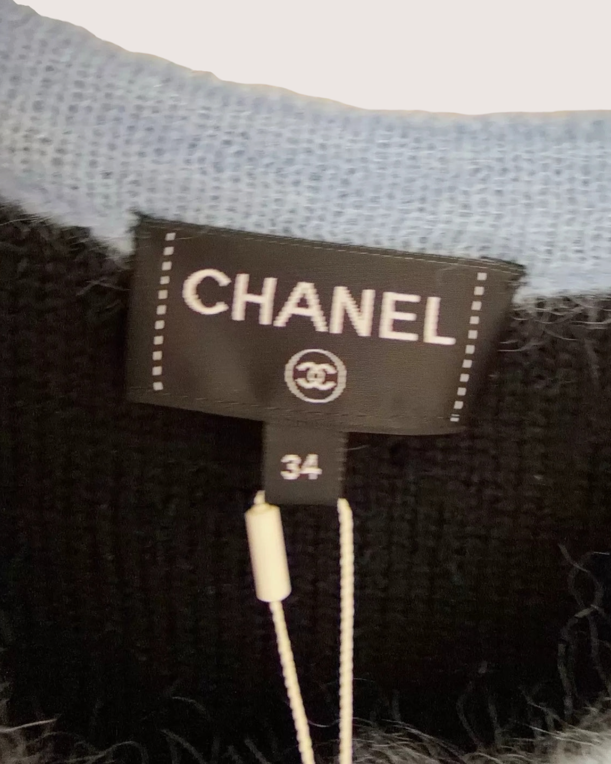 Chanel 24B Four-Pocket Wool Cardigan Black, Blue FR 34
