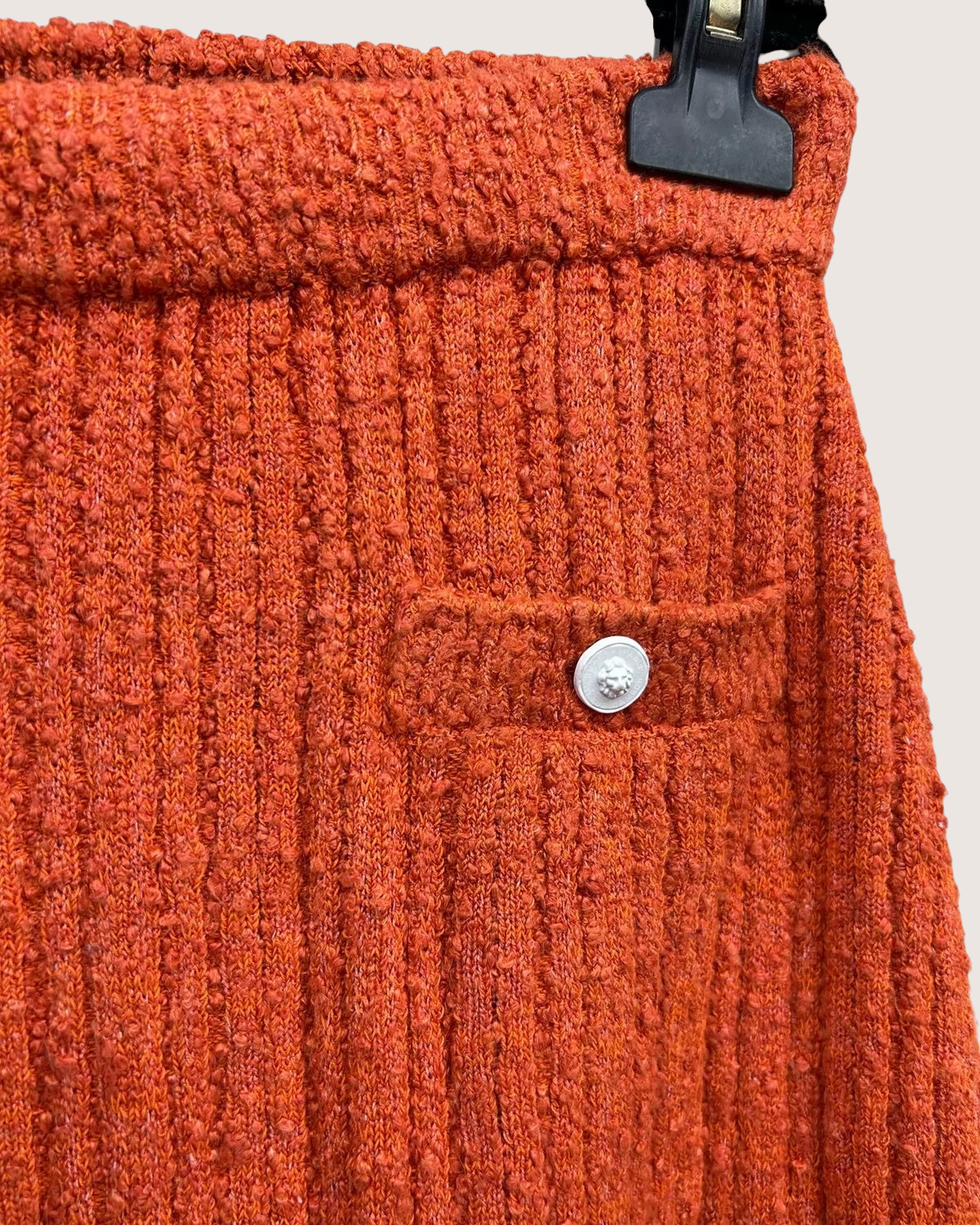Chanel 22P Mini Skirt Orange, White FR 36