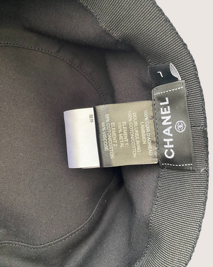 Chanel 23S Lambskin Bucket Hat Black One Size