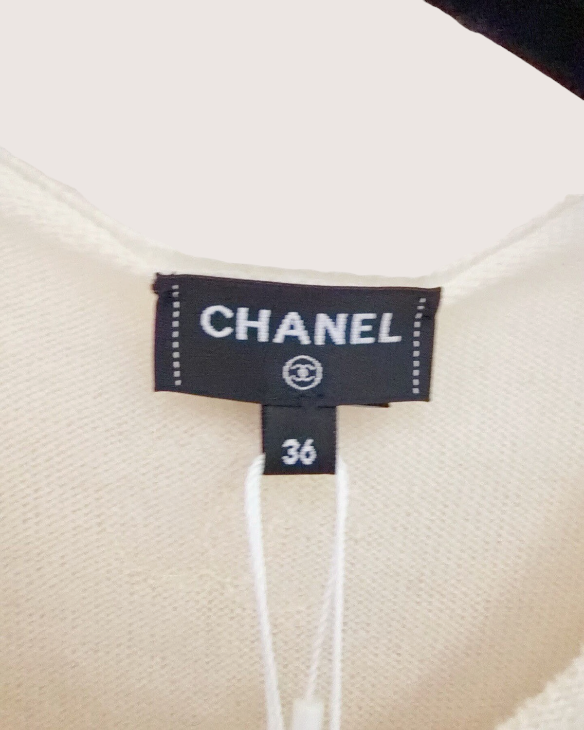 Chanel 24S Cashmere Floral Vest Beige/Ecru, Pink FR 36