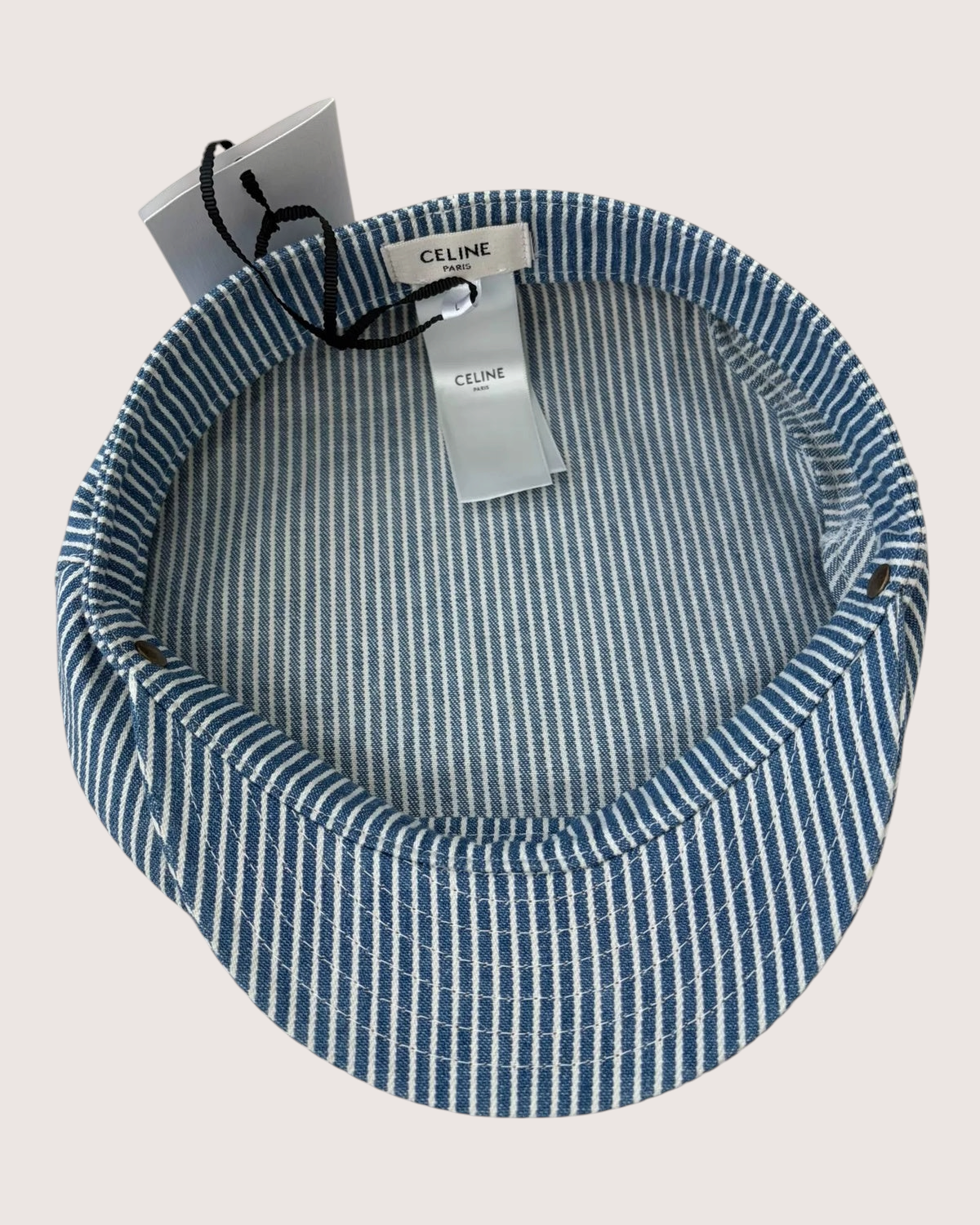 Celine Striped Hat Blue FR 40