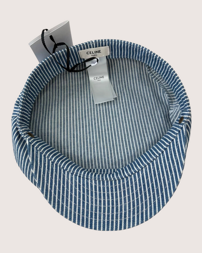 Celine Striped Hat Blue FR 40