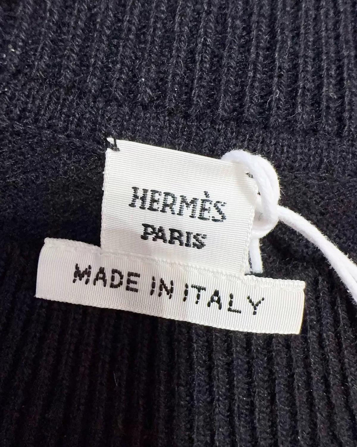 Hermès Star-Motif Knit Dress Black, White, Beige/Ecru FR 34