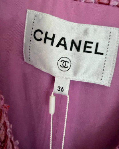 Chanel 22P Braid-Trim Tweed Vest