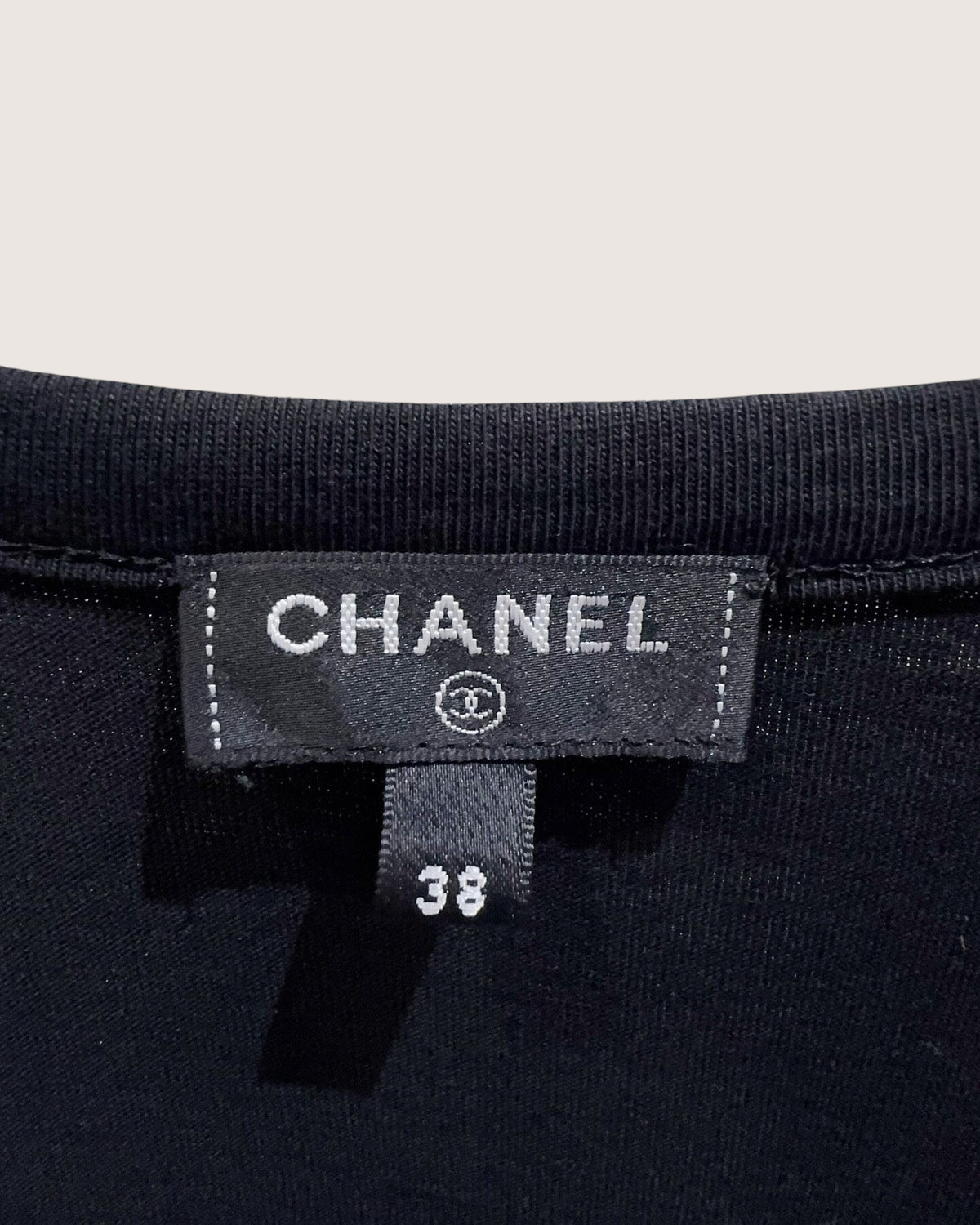 Chanel 20K Crystal Logo Tweed Vest Black, White FR 38
