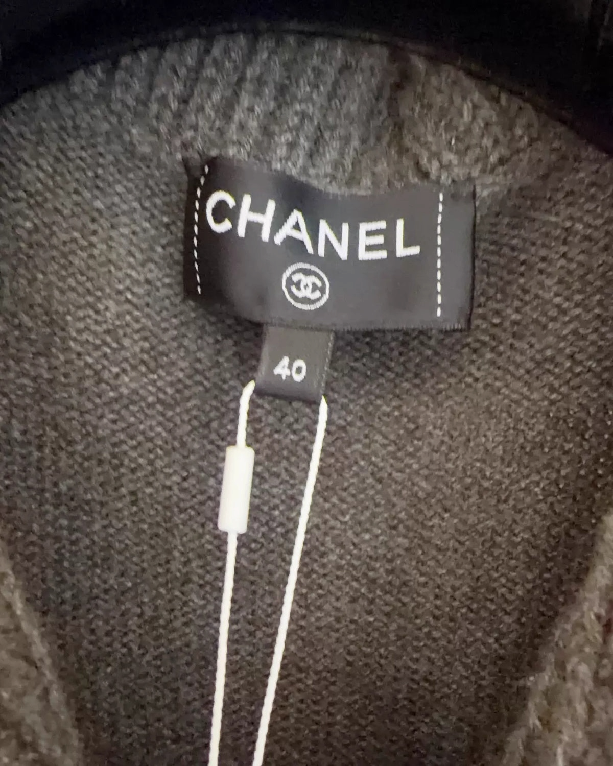 Chanel Knit Zip-Up Collared Vest - view 4