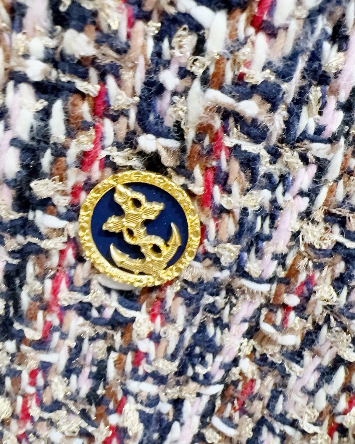 Louis Vuitton Tweed Jacket Beige/Ecru, Red, Multicolor FR 36