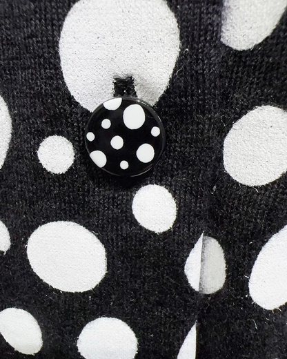 Louis Vuitton Polka-Dot Cardigan Black, White FR 36