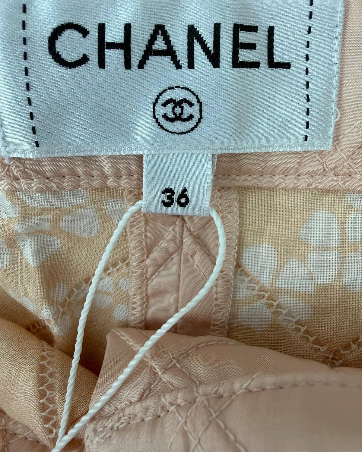 Chanel 25M Coco Beach Quilted Shorts Pink FR 36